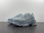 BALENCIAGA Men's TRIPLE S Series Daddy Shoes Ice Blue 524039 - 1
