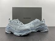 BALENCIAGA Men's TRIPLE S Series Daddy Shoes Ice Blue 524039 - 6