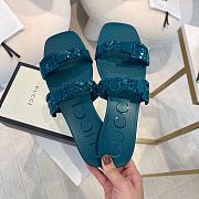Gucci Sandal Blue 003 - 4