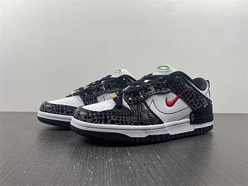 Nike Dunk Low Nike dunk black and white green snake print DV1490-161