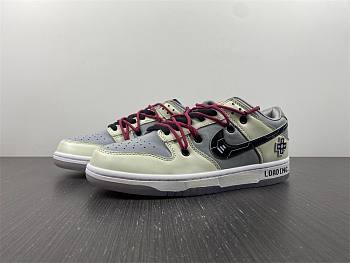 Nike SB Dunk Low low-top gray and black video game color joint three-dimensional button shoes DD1768-400