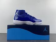 Air Jordan 11 generation Air Jordan dark blue patent leather head layer leather  AT7802 115 - 4