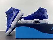 Air Jordan 11 generation Air Jordan dark blue patent leather head layer leather  AT7802 115 - 5
