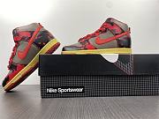 Nike Dunk High Black Red High Top Red Grey Camo Pickled DD9404-600  - 5