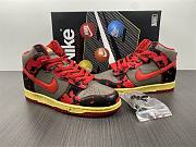 Nike Dunk High Black Red High Top Red Grey Camo Pickled DD9404-600  - 2