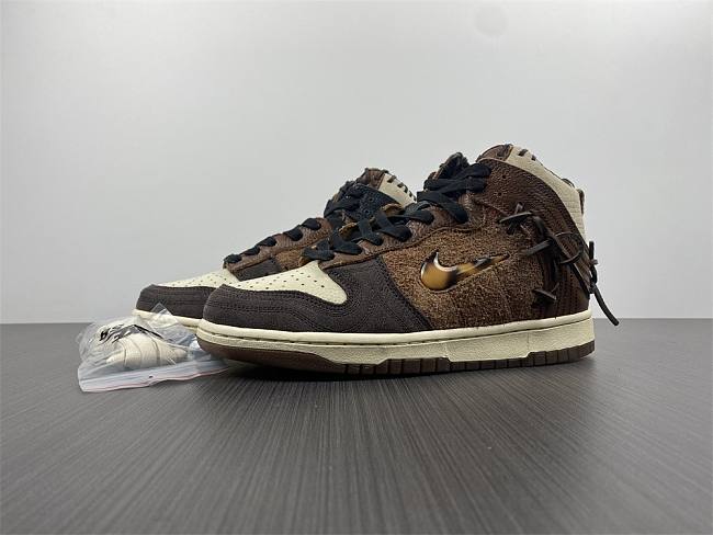 Nike Dunk High X Bodega Tan Stitched Panel CZ8125-200 - 1