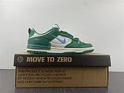 Nike Dunk Low Disrupt2 White and Green Double Hook Deconstructed Sneakers  DH4402-001 - 6