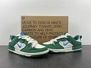 Nike Dunk Low Disrupt2 White and Green Double Hook Deconstructed Sneakers  DH4402-001 - 3