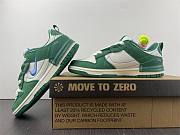 Nike Dunk Low Disrupt2 White and Green Double Hook Deconstructed Sneakers  DH4402-001 - 2