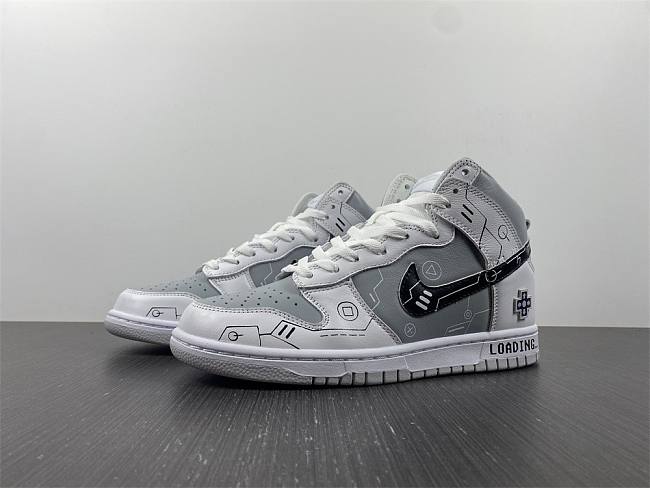 Nike SB Dunk High off-white high-top two-dimensional video game CZ8149-101 - 1