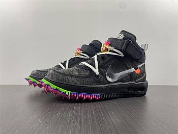 OFF-WHITE x Nike Air Force 1 Mid all black powder joint DO6290-001