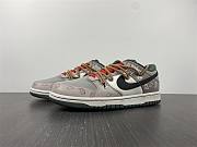 Nike Dunk Low RETRO Deconstructed VIDE Style Distressed Leather High Street Low Top Retro Cashew Deconstructed Army Green Khaki DH0957-100 - 1