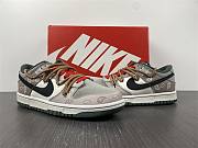 Nike Dunk Low RETRO Deconstructed VIDE Style Distressed Leather High Street Low Top Retro Cashew Deconstructed Army Green Khaki DH0957-100 - 2