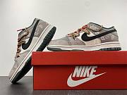 Nike Dunk Low RETRO Deconstructed VIDE Style Distressed Leather High Street Low Top Retro Cashew Deconstructed Army Green Khaki DH0957-100 - 3