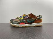 Nike Dunk Low Scrap Color Stitching Stitching Strange Brown Green Sea Glass DB0500-200 - 1