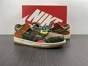 Nike Dunk Low Scrap Color Stitching Stitching Strange Brown Green Sea Glass DB0500-200 - 2
