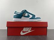 Nike W Dunk Low Ocean White and Green Crocodile Leather DV3029-100 - 4