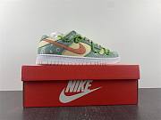Nike Dunk Low Panda Prank Structure Green Pink Strawberry Cashew Flower DH9765-100  - 5