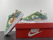 Nike Dunk Low Panda Prank Structure Green Pink Strawberry Cashew Flower DH9765-100  - 3