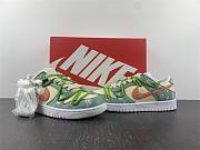 Nike Dunk Low Panda Prank Structure Green Pink Strawberry Cashew Flower DH9765-100  - 2