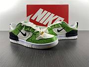 Nike Dunk Low Disrupt Low Top White Green Black Snake Color DV1491-101 - 2
