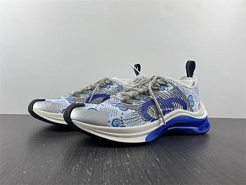 GUCCI new sneakers white gray blue 001