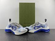 GUCCI new sneakers white gray blue 001 - 4