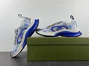 GUCCI new sneakers white gray blue 001 - 3