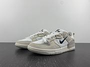 Nike Dunk Low Disrupt2 White Grey Double Hook Deconstructed DH4402-001 - 1