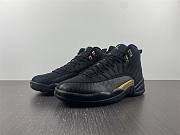 Air Jordan 12 Black Taxi New Black Gold Correct Material CT8013-071 - 1