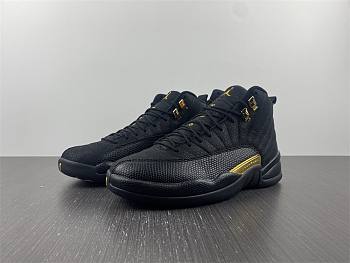 Air Jordan 12 Black Taxi New Black Gold Correct Material CT8013-071