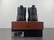 Air Jordan 12 Black Taxi New Black Gold Correct Material CT8013-071 - 2