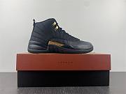 Air Jordan 12 Black Taxi New Black Gold Correct Material CT8013-071 - 4