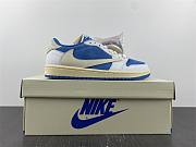 Fragment Design x Travis Scott x  Air Jordan 1 Low White Blue Barb Sail CQ4277-212 - 5