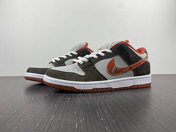 Nike Crushed Skate X Nike SB Dunk Low graffiti wall gray white orange buckle dh7782-001