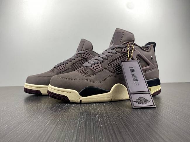 Jordan 4th Generation A Ma Maniere x Air Jordan 4 Brown Black 001 ...