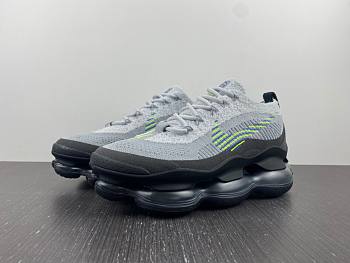 Nike Air Max Scorpion Wolf Grey New 2022 Full Palm Air Cushion Grey Black Fluorescent Green Original Version H Item No. DJ4701-002