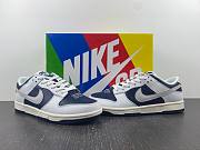 Nike SB Dunk Low NYC San Francisco Joint Model SB White Dark Blue HUF Color Item No. FD8775-100  - 3