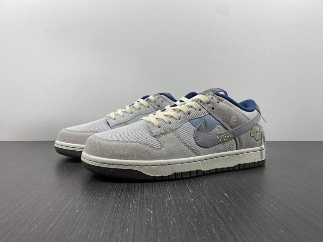 Nike 2022 Spring and Summer New Dunk Corduroy Gray Jade Original Version J Item No. DQ5076-001 - 1