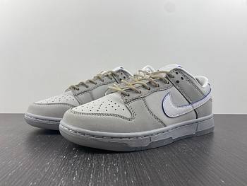 NIKE DUNK LOW 'WOLF GREY AND PURE PLATINUM' grey and white transparent bottom Item No. DX3722-001