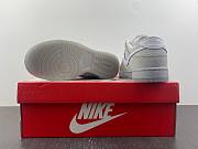 NIKE DUNK LOW 'WOLF GREY AND PURE PLATINUM' grey and white transparent bottom Item No. DX3722-001 - 6