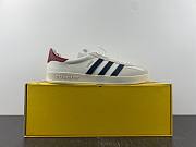 GU*CCI X GAZELLE SHOES DARK CLOUD WHITE - 2