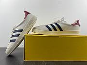 GU*CCI X GAZELLE SHOES DARK CLOUD WHITE - 5