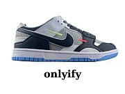  Nike Dunk Low Scrap Black Neutral Grey University Blue White DN5381-001 - 1