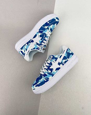 A Bathing Ape Bape Sta Low ABC Camo 20th Anniversary Blue 1G30191001