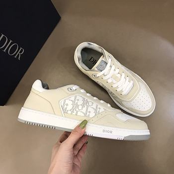 Dior B27 Low Cream White Oblique Leather 3SN272ZML_H160