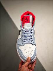 Air Jordan 1 Mid Half Blue Polka Dot Swoosh (GS) 555112-400 - 6
