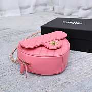 Chanel Heart Bag 22S Coral Pink AS3191 B07958 NH621 - 6