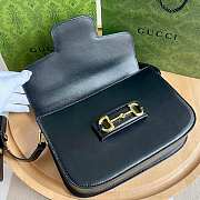 Gucci 1955 Horsebit Shoulder Bag Black - 6