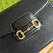 Gucci 1955 Horsebit Shoulder Bag Black - 5